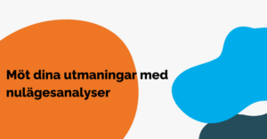 Möt dina utmaningar med nulägesanalyser